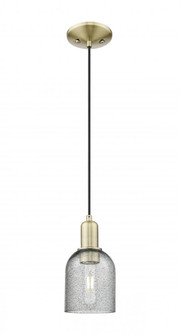 Caledonia - 1 Light - 5 inch - Antique Brass - Cord hung - Mini Pendant (3442|716-1P-AB-G257)