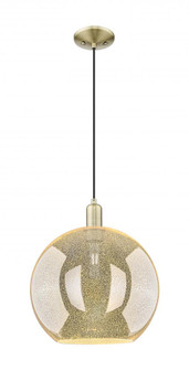 Athens - 1 Light - 12 inch - Antique Brass - Cord hung - Mini Pendant (3442|716-1P-AB-G128-12)