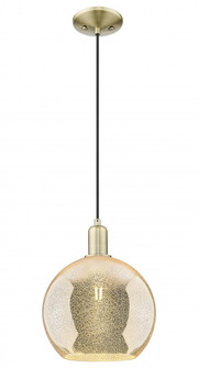 Athens - 1 Light - 10 inch - Antique Brass - Cord hung - Mini Pendant (3442|716-1P-AB-G128-10)