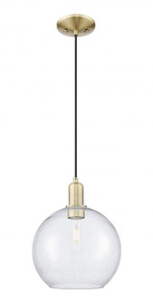 Athens - 1 Light - 10 inch - Antique Brass - Cord hung - Mini Pendant (3442|716-1P-AB-G124-10)