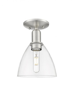 Bristol - 1 Light - 8 inch - Brushed Satin Nickel - Semi-Flush Mount (3442|716-1C-SN-GBD-752)