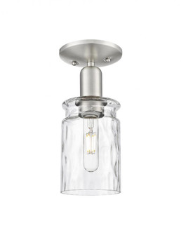 Candor - 1 Light - 5 inch - Brushed Satin Nickel - Semi-Flush Mount (3442|716-1C-SN-G352)