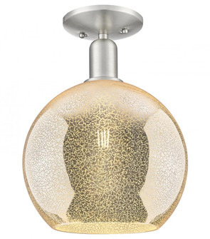 Athens - 1 Light - 10 inch - Brushed Satin Nickel - Semi-Flush Mount (3442|716-1C-SN-G128-10)