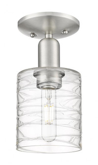 Cobbleskill - 1 Light - 5 inch - Brushed Satin Nickel - Semi-Flush Mount (3442|716-1C-SN-G1113)