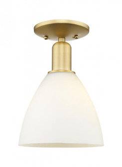 Bristol - 1 Light - 8 inch - Satin Gold - Semi-Flush Mount (3442|716-1C-SG-GBD-751)