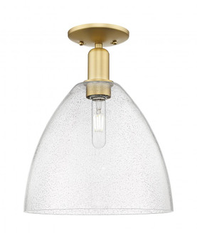 Bristol - 1 Light - 12 inch - Satin Gold - Semi-Flush Mount (3442|716-1C-SG-GBD-124)