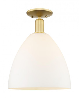 Bristol - 1 Light - 12 inch - Satin Gold - Semi-Flush Mount (3442|716-1C-SG-GBD-121)