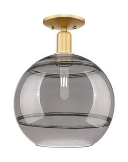 Rochester - 1 Light - 12 inch - Satin Gold - Semi-Flush Mount (3442|716-1C-SG-G556-12SM)