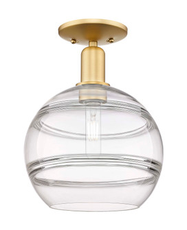 Rochester - 1 Light - 10 inch - Satin Gold - Semi-Flush Mount (3442|716-1C-SG-G556-10CL)
