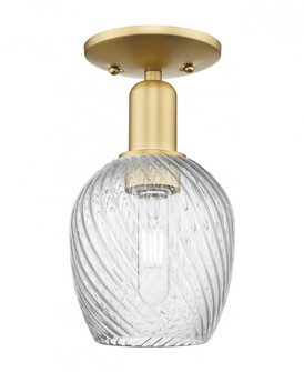 Salina - 1 Light - 6 inch - Satin Gold - Semi-Flush Mount (3442|716-1C-SG-G292)