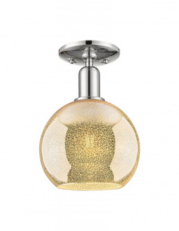 Athens - 1 Light - 8 inch - Polished Nickel - Semi-Flush Mount (3442|716-1C-PN-G128-8)