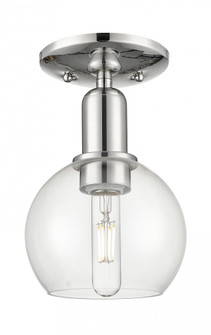 Athens - 1 Light - 6 inch - Polished Nickel - Semi-Flush Mount (3442|716-1C-PN-G122-6)