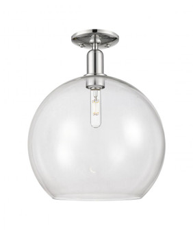 Athens - 1 Light - 14 inch - Polished Nickel - Semi-Flush Mount (3442|716-1C-PN-G122-14)