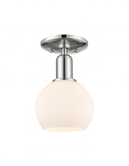 Athens - 1 Light - 6 inch - Polished Nickel - Semi-Flush Mount (3442|716-1C-PN-G121-6)