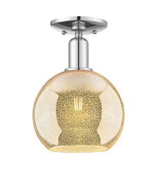 Athens - 1 Light - 8 inch - Polished Chrome - Semi-Flush Mount (3442|716-1C-PC-G128-8)