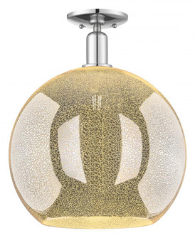 Athens - 1 Light - 14 inch - Polished Chrome - Semi-Flush Mount (3442|716-1C-PC-G128-14)