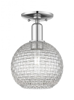 Athens - 1 Light - 8 inch - Polished Chrome - Semi-Flush Mount (3442|716-1C-PC-G122C-8CL)