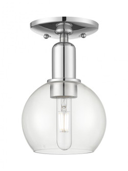 Athens - 1 Light - 6 inch - Polished Chrome - Semi-Flush Mount (3442|716-1C-PC-G122-6)