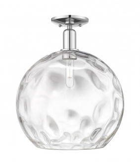 Athens Water Glass - 1 Light - 13 inch - Polished Chrome - Semi-Flush Mount (3442|716-1C-PC-G1215-14)
