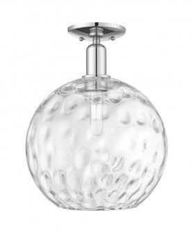 Athens Water Glass - 1 Light - 12 inch - Polished Chrome - Semi-Flush Mount (3442|716-1C-PC-G1215-12)