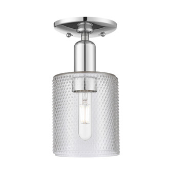 Cobbleskill - 1 Light - 5 inch - Polished Chrome - Semi-Flush Mount (3442|716-1C-PC-G112)