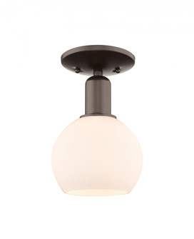 Athens - 1 Light - 6 inch - Oil Rubbed Bronze - Semi-Flush Mount (3442|716-1C-OB-G121-6)