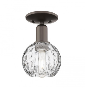 Athens Water Glass - 1 Light - 6 inch - Oil Rubbed Bronze - Semi-Flush Mount (3442|716-1C-OB-G1215-6)