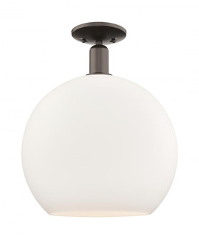 Athens - 1 Light - 14 inch - Oil Rubbed Bronze - Semi-Flush Mount (3442|716-1C-OB-G121-14)