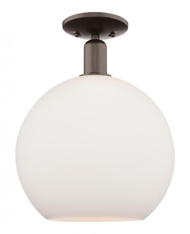 Athens - 1 Light - 12 inch - Oil Rubbed Bronze - Semi-Flush Mount (3442|716-1C-OB-G121-12)