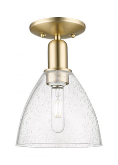 Bristol - 1 Light - 8 inch - Champagne Bronze - Semi-Flush Mount (3442|716-1C-CB-GBD-754)
