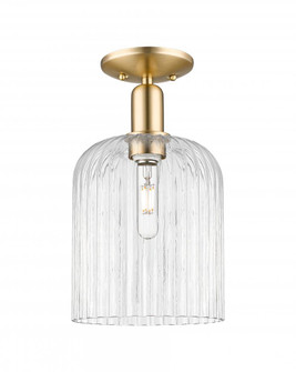 Bridal Veil - 1 Light - 8 inch - Champagne Bronze - Semi-Flush Mount (3442|716-1C-CB-G559-8CL)