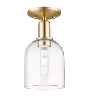 Bella - 1 Light - 6 inch - Champagne Bronze - Semi-Flush Mount (3442|716-1C-CB-G558-6CL)