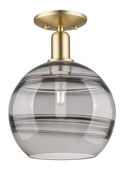 Rochester - 1 Light - 10 inch - Champagne Bronze - Semi-Flush Mount (3442|716-1C-CB-G556-10SM)