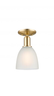 Castile - 1 Light - 6 inch - Champagne Bronze - Semi-Flush Mount (3442|716-1C-CB-G381)