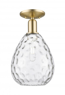 Waverly - 1 Light - 8 inch - Champagne Bronze - Semi-Flush Mount (3442|716-1C-CB-G372)