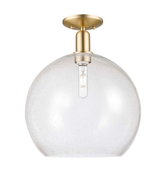 Athens - 1 Light - 14 inch - Champagne Bronze - Semi-Flush Mount (3442|716-1C-CB-G124-14)