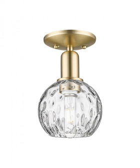 Athens Water Glass - 1 Light - 6 inch - Champagne Bronze - Semi-Flush Mount (3442|716-1C-CB-G1215-6)