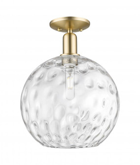 Athens Water Glass - 1 Light - 12 inch - Champagne Bronze - Semi-Flush Mount (3442|716-1C-CB-G1215-12)