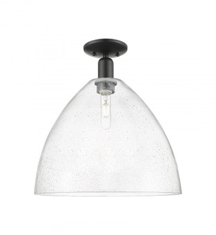 Bristol - 1 Light - 16 inch - Matte Black - Semi-Flush Mount (3442|716-1C-BK-GBD-164)