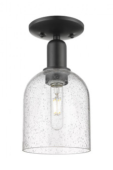 Bella - 1 Light - 6 inch - Matte Black - Semi-Flush Mount (3442|716-1C-BK-G558-6SDY)