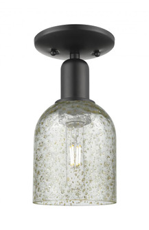 Caledonia - 1 Light - 5 inch - Matte Black - Semi-Flush Mount (3442|716-1C-BK-G259)