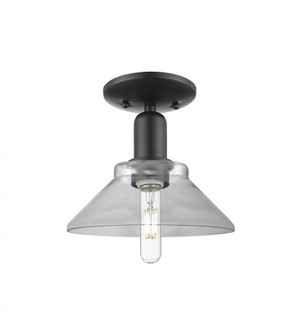 Orwell - 1 Light - 8 inch - Matte Black - Semi-Flush Mount (3442|716-1C-BK-G132)