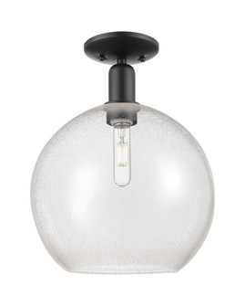 Athens - 1 Light - 12 inch - Matte Black - Semi-Flush Mount (3442|716-1C-BK-G124-12)