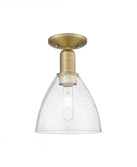 Bristol - 1 Light - 8 inch - Brushed Brass - Semi-Flush Mount (3442|716-1C-BB-GBD-754)