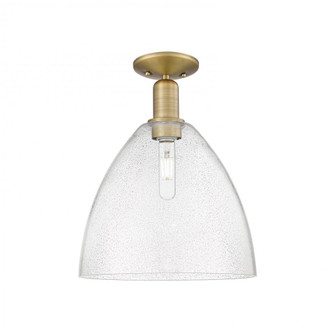 Bristol - 1 Light - 12 inch - Brushed Brass - Semi-Flush Mount (3442|716-1C-BB-GBD-124)
