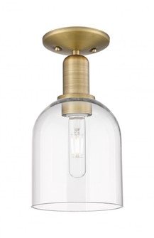 Bella - 1 Light - 6 inch - Brushed Brass - Semi-Flush Mount (3442|716-1C-BB-G558-6CL)