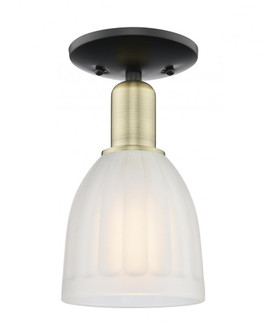 Brookfield - 1 Light - 6 inch - Black Antique Brass - Semi-Flush Mount (3442|716-1C-BAB-G441)