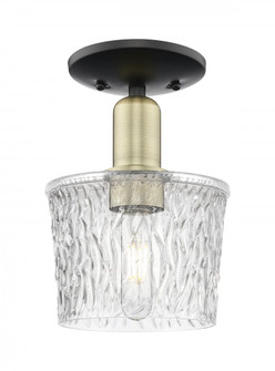 Niagara - 1 Light - 7 inch - Black Antique Brass - Semi-Flush Mount (3442|716-1C-BAB-G402)