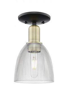 Castile - 1 Light - 6 inch - Black Antique Brass - Semi-Flush Mount (3442|716-1C-BAB-G382)