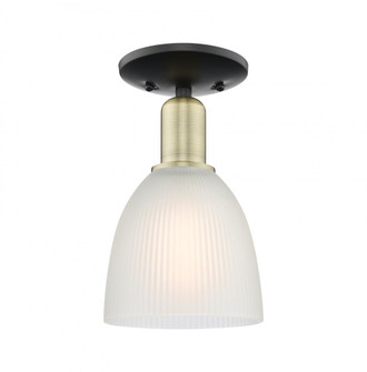 Castile - 1 Light - 6 inch - Black Antique Brass - Semi-Flush Mount (3442|716-1C-BAB-G381)